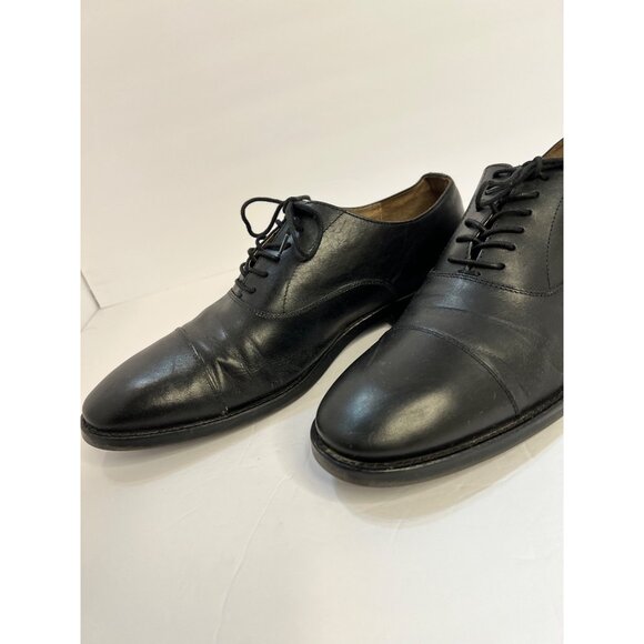 Banana Republic Italian leather Ortholite Oxford dress shoes  11M Tuxedo Preppy main image 13